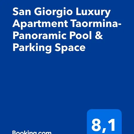 Daire San Giorgio Luxury Taormina-panoramic Pool & Parking Space Taormina