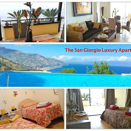 San Giorgio Luxury Taormina-panoramic Pool & Parking Space * Taormina